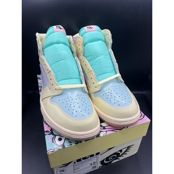Reves Paris Air KIY \'85 Hi \'Easter Distorted Edition\' Men’s Size 12 DS OG ALL main image 6